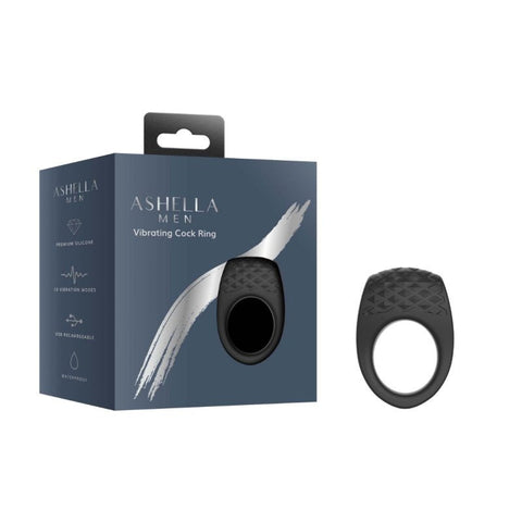 Men 10 Mode Vibrating Cock Ring by Ashella