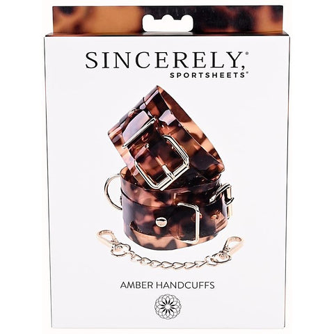 Professional Amber Hand Cuffs by Sportsheets - Cuffs and Restraints