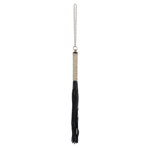 Bad Kitty Rhinestone Mini Bondage Whip by Orion - Whips And Crops