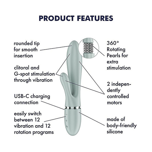 Pearl Bunny 2 Rotating Rabbit Vibrator by Satisfyer