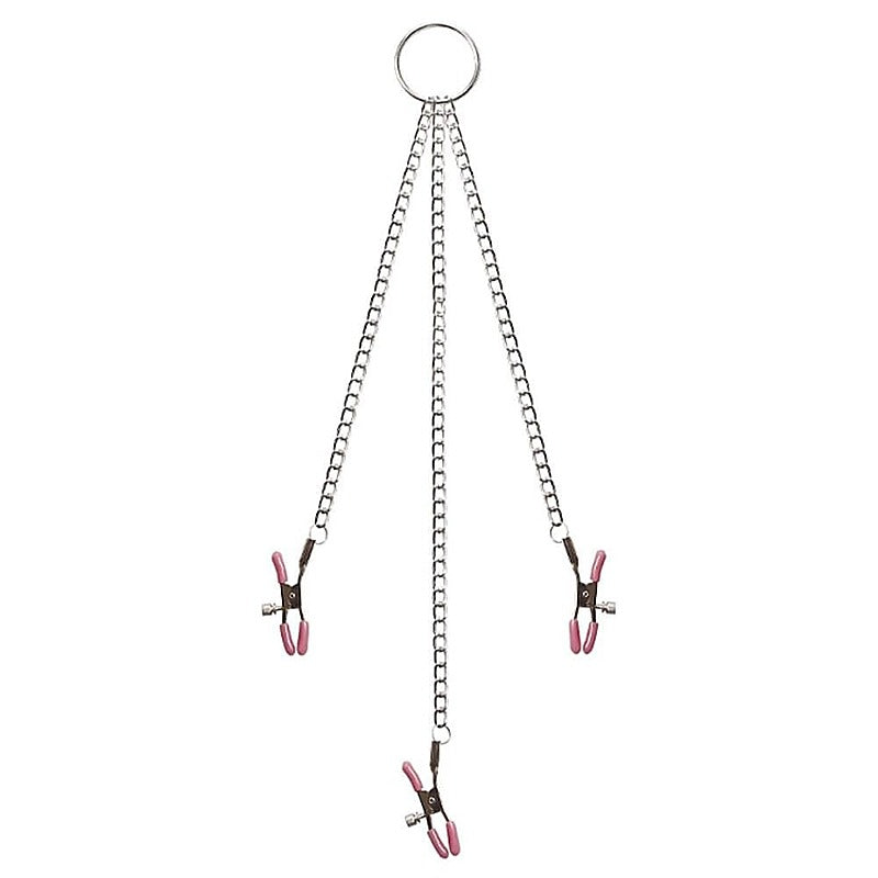 Chain Me Up Nipple & Clitoral Clamps by Adam & Eve - Nipple and Clit Clamps