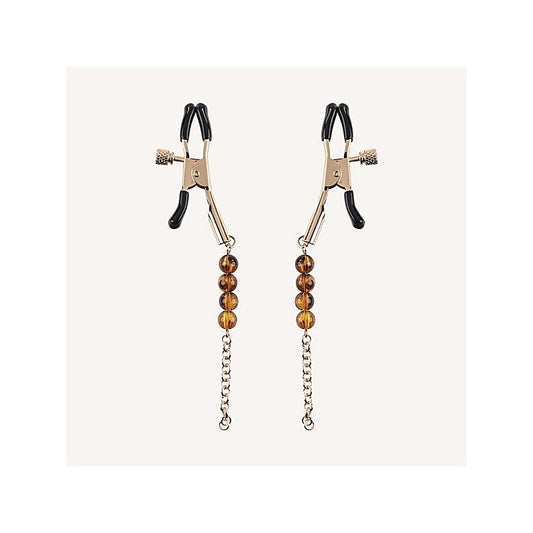 Sportsheets Amber Beaded Nipple Clamps