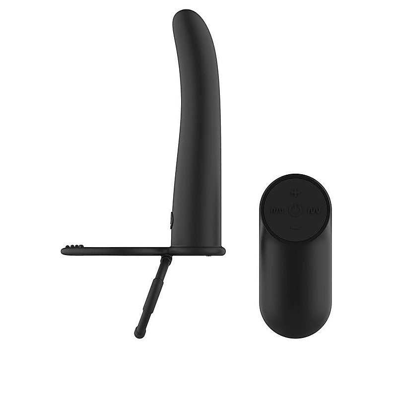 Vibrating Double Penetrator with Remote by Passion Play - Vibrating Cock Rings