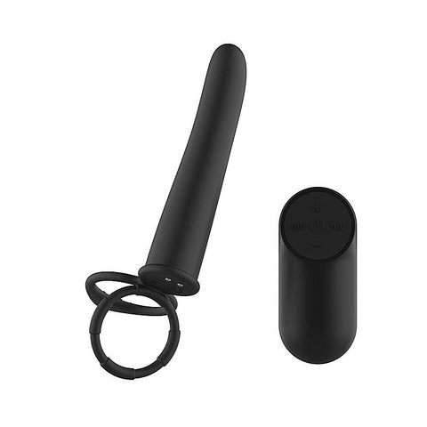 Vibrating Double Penetrator with Remote by Passion Play - Vibrating Cock Rings