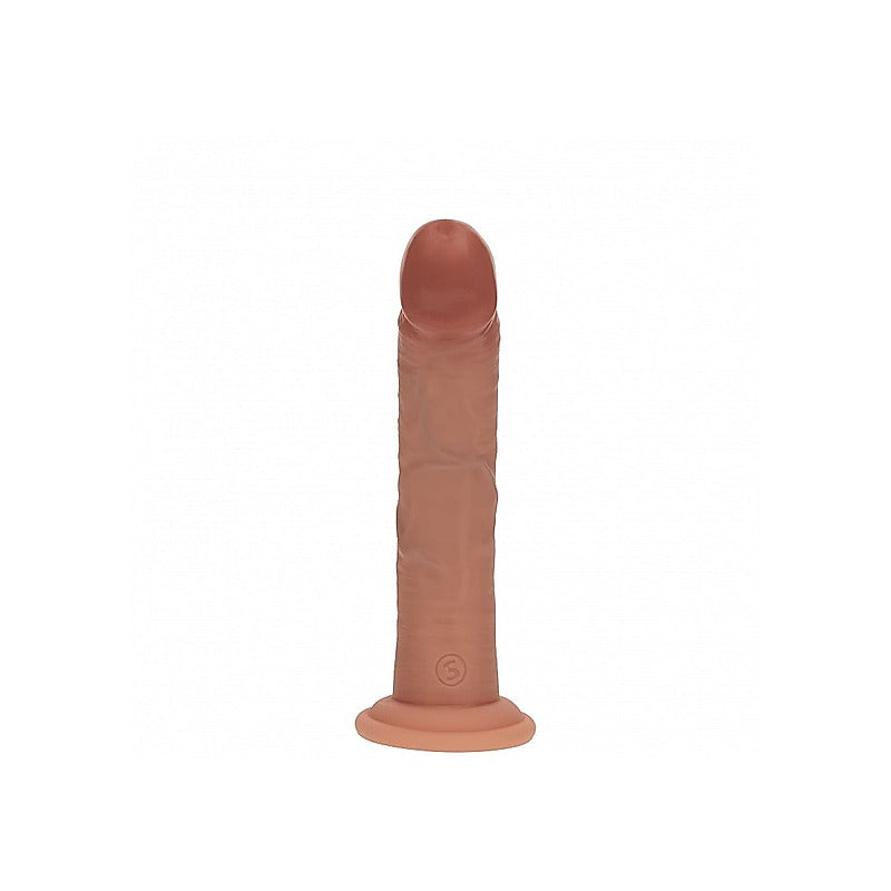 REALROCK 7in Curved Dual Density Silicone Dildo by Shots - Realistic Dildos