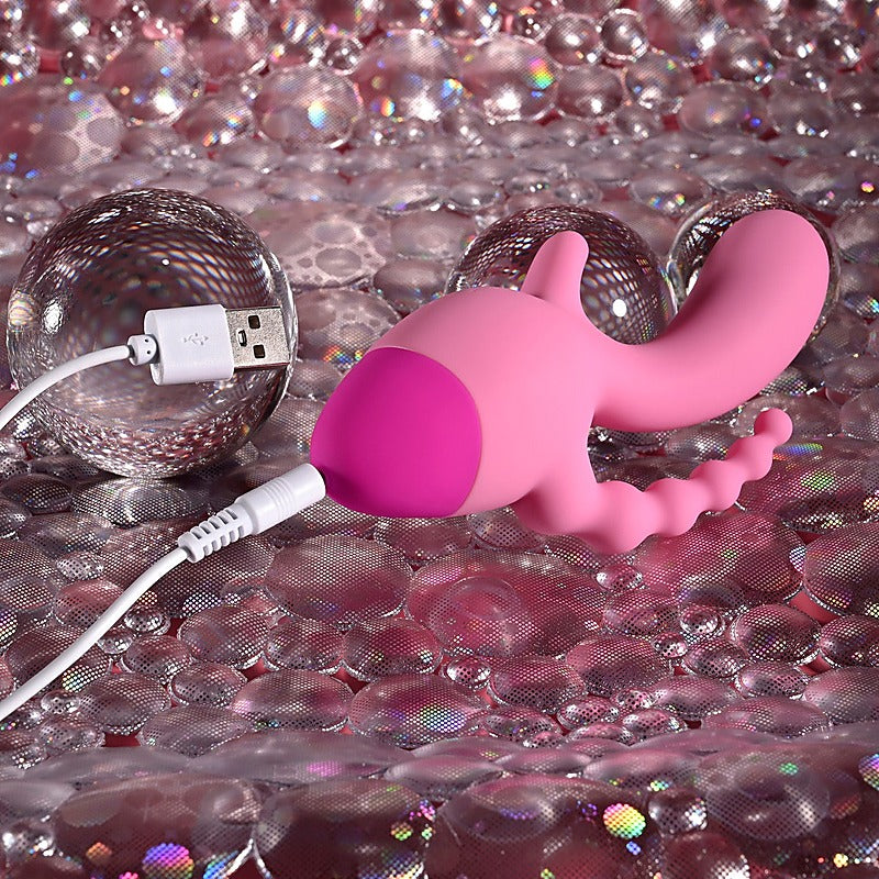 Selopa GAME ON Mini Triple Stimulator by Evolved Novelties - Rabbit Vibrators