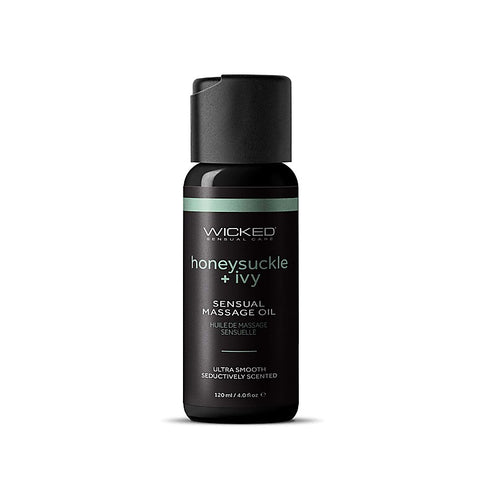 Honeysuckle + Ivy Scented Massage Oil by Wicked - Bath and Intimate Fragrances