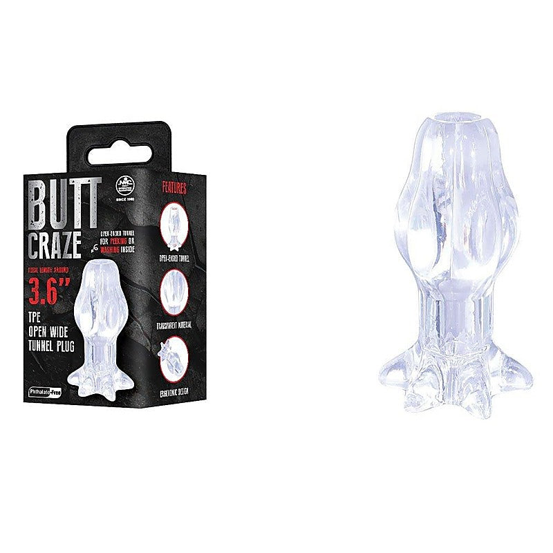 Butt Craze Clear Gaping Butt Plug by NANMA - Butt Plugs