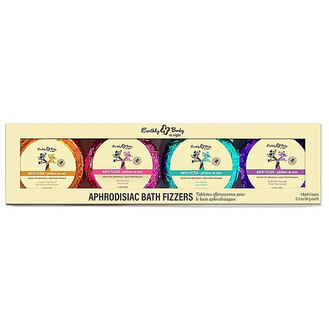 Aphrodisiac Scented Bath Fizzers 4-Pack by Earthly Body - Bath and Intimate Fragrances