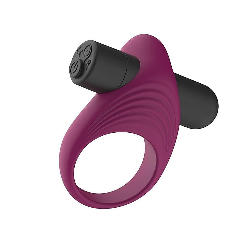 Silicone Rechargeable Vibrating Penis Ring by Passion Play - Vibrating Cock Rings
