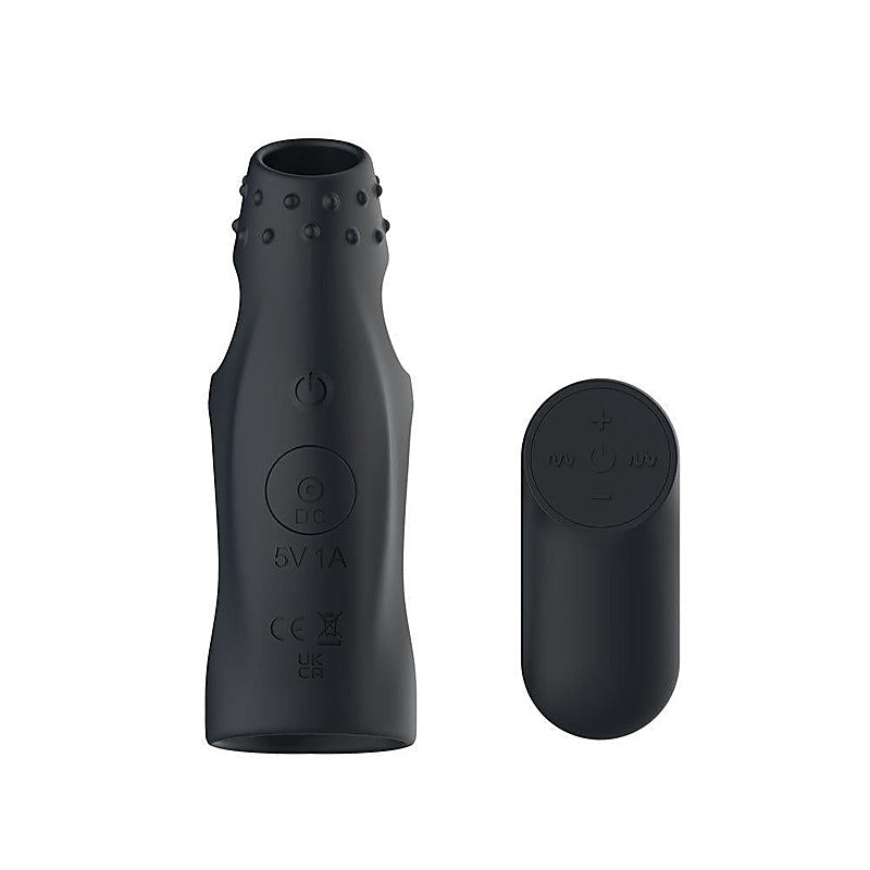 Vibrating Penis Sleeve with Wireless Remote by Passion Play - Penis Sleeves and Extenders