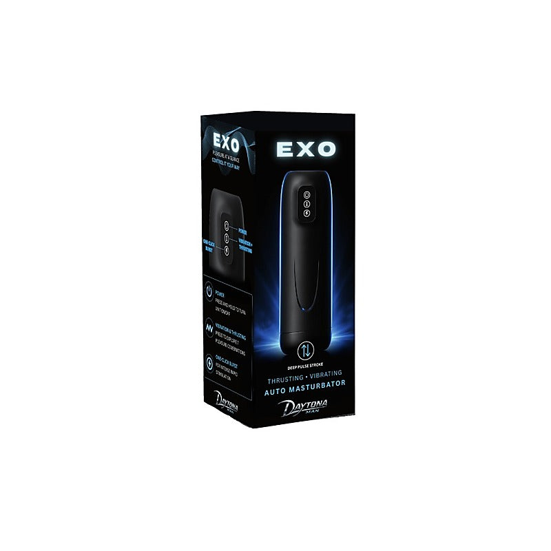 Exo Auto Thrusting Vibrating Masturbator by Doc Johnson - Masturbators and Strokers