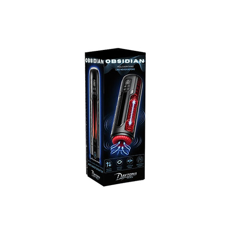 Obsidian Thrusting Heating Masturbator by Doc Johnson - Masturbators and Strokers