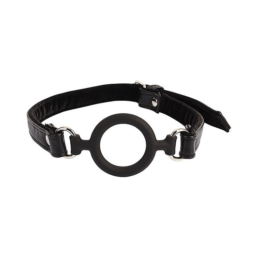 Noir O-Ring Silicone Bondage Mouth Gag by Chisa - Bondage Gags and Bits