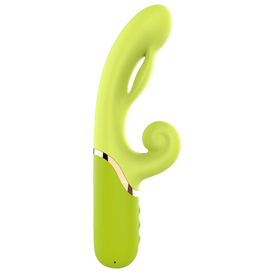 Green Bean Vibrating & Inflating Stimulator by La Viva - Rabbit Vibrators
