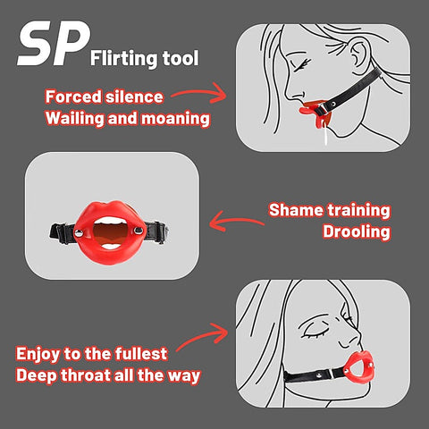 Sensual Adjustable Silicone Mouth Gag by Chisa - Bondage Gags and Bits