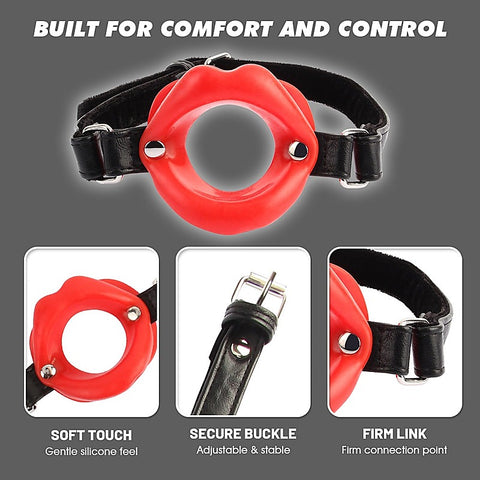 Sensual Adjustable Silicone Mouth Gag by Chisa - Bondage Gags and Bits