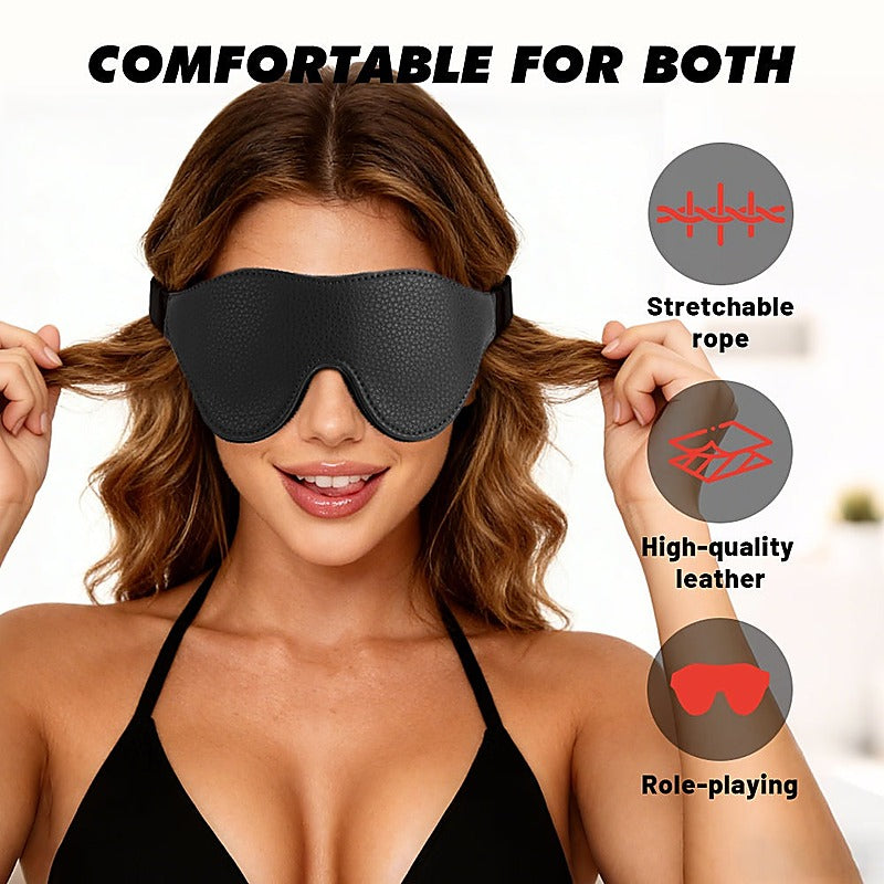 Go Black Blindfold Smooth Textured by Chisa - Masks And Blindfolds