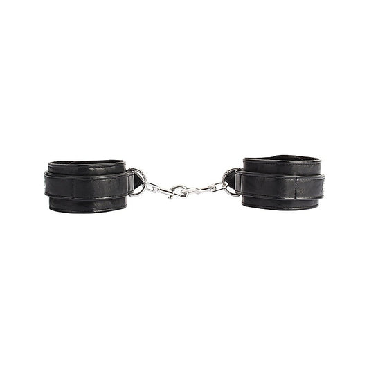 Adjustable Faux Leather Wrist Cuffs by Chisa - Cuffs And Restraints
