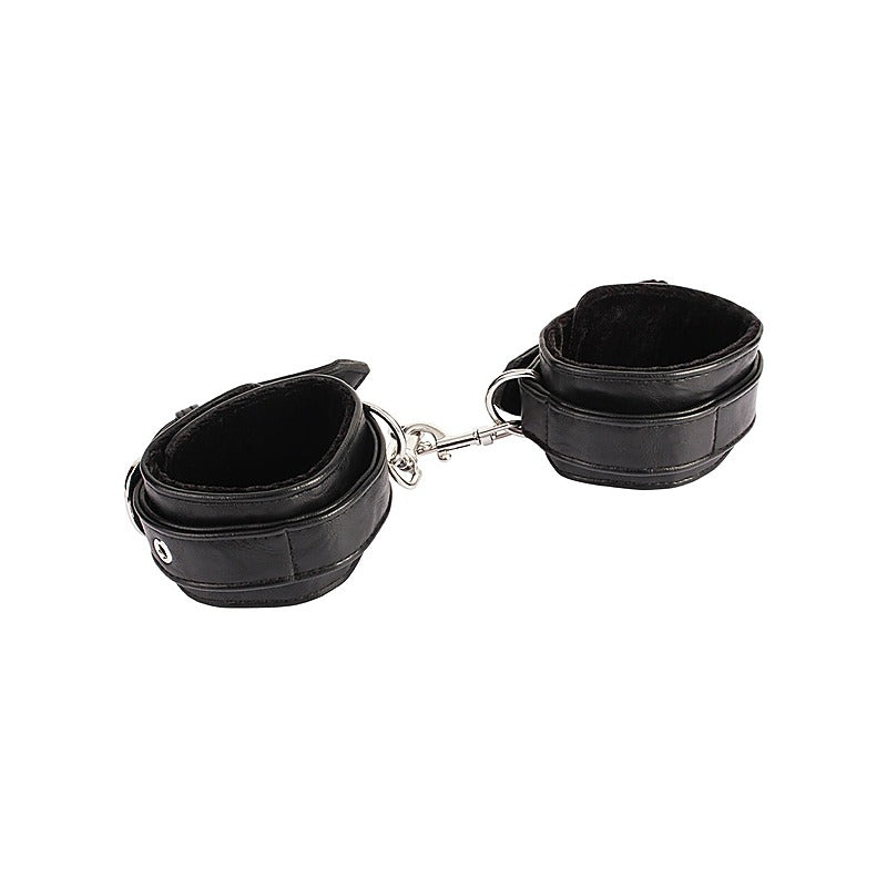 Adjustable Faux Leather Wrist Cuffs by Chisa - Cuffs And Restraints
