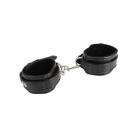 Adjustable Faux Leather Wrist Cuffs by Chisa - Cuffs And Restraints