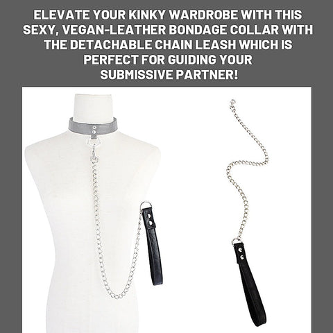 Be in Charge Faux Leather Bondage Leash by Chisa - Collars and Leads