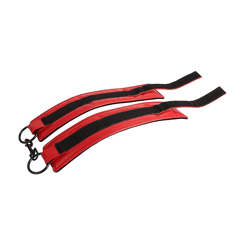 Adjustable Faux Leather Ankle Cuffs by Chisa - Cuffs And Restraints