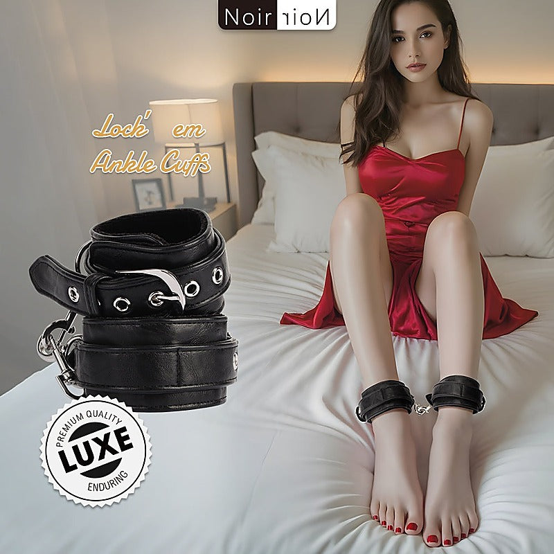 Lock'em Adjustable Bondage Ankle Cuffs by Chisa - Cuffs And Restraints