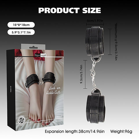 Lock'em Adjustable Bondage Ankle Cuffs by Chisa - Cuffs And Restraints