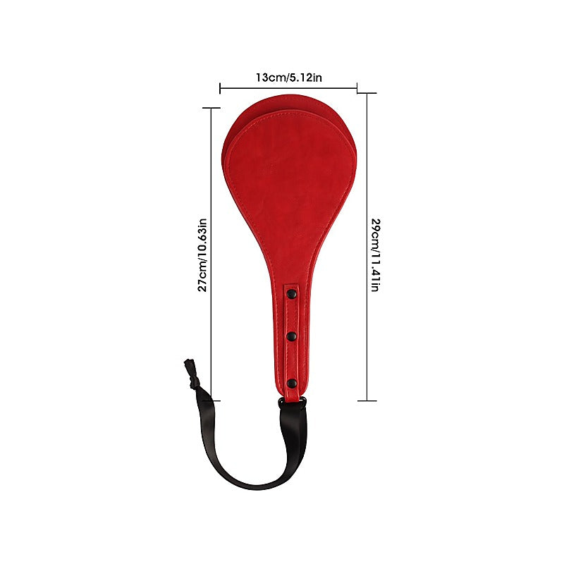 Round Faux Leather Bondage Paddle by Chisa - Paddles And Slappers