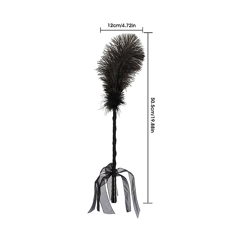 Feather Tickler with Ribbon Bow by Chisa - Whips And Crops