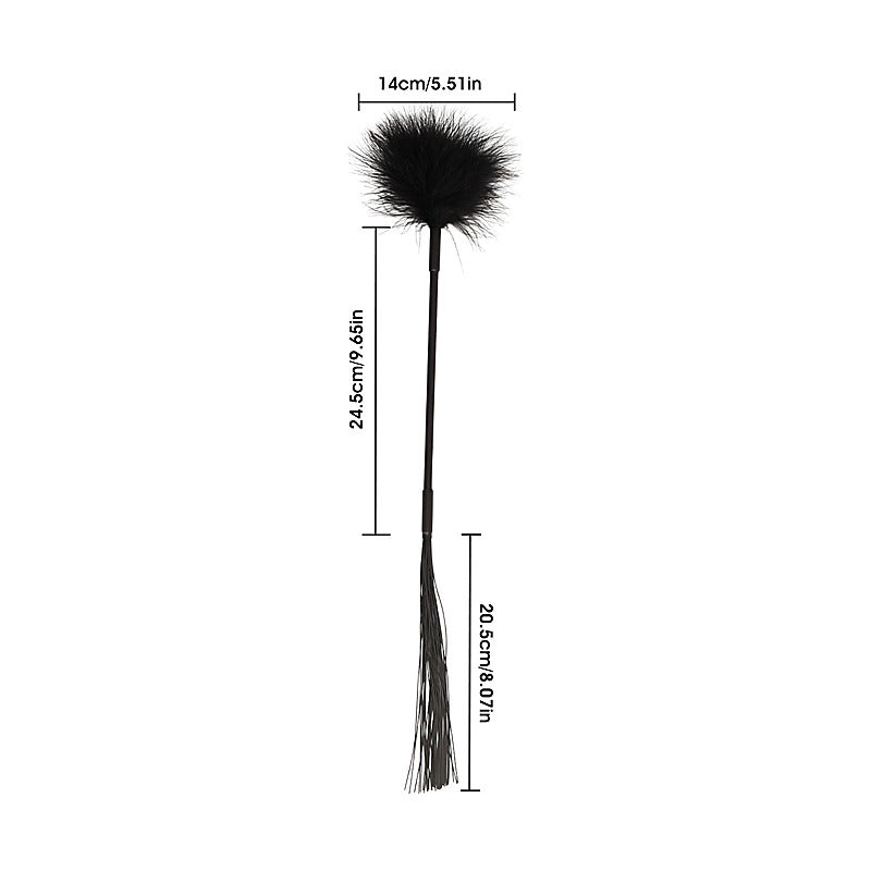 Dual-Ended Feather Tickler Whip by Chisa - Whips And Crops