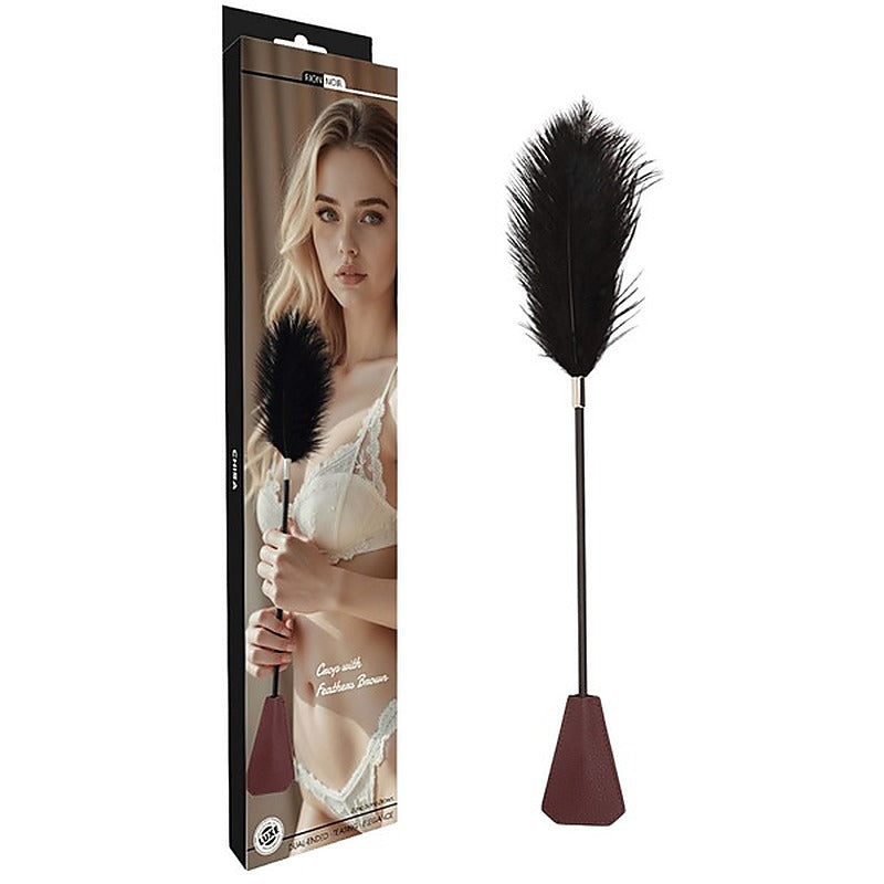 Dual-Ended Feather Crop Paddle Smooth Texture by Chisa - Paddles And Slappers