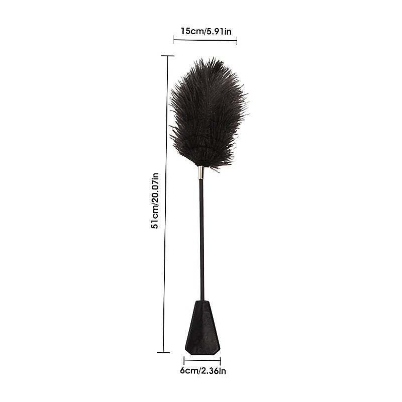 Big Feather Dual-Ended Bondage Crop by Chisa - Whips And Crops