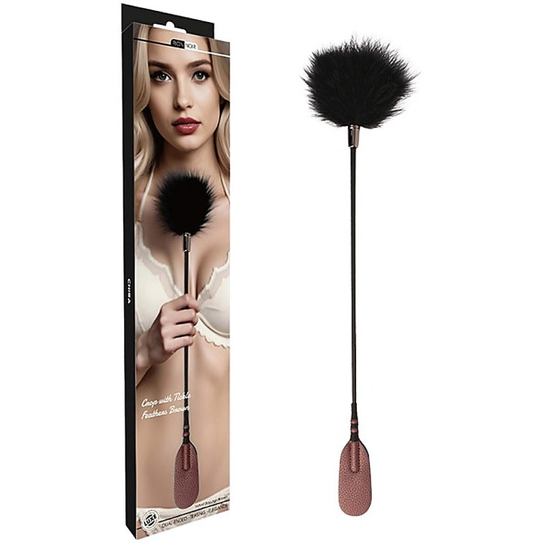 Smooth Textured Tickle Feather Bondage Crop by Chisa - Whips And Crops