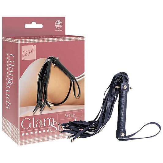 Faux Leather Spike Stud Flogger Whip by NANMA Corporation - Whips And Crops