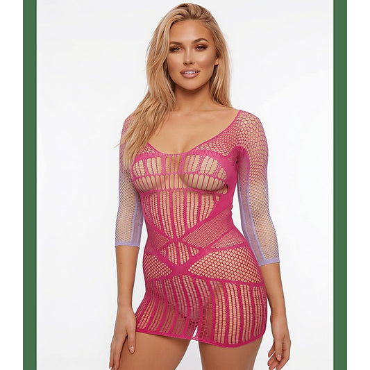 Sweet Tooth Berry Cobbler Ombré Dress by Love In Leather - Fancy Dress Ups