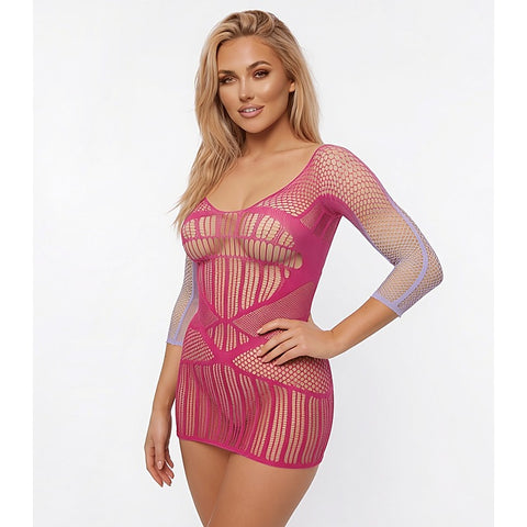 Sweet Tooth Berry Cobbler Ombré Dress by Love In Leather