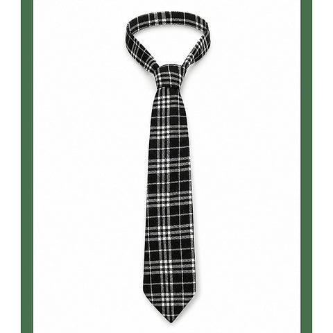 Tartan Print School Tie Costume Accessory by Love In Leather