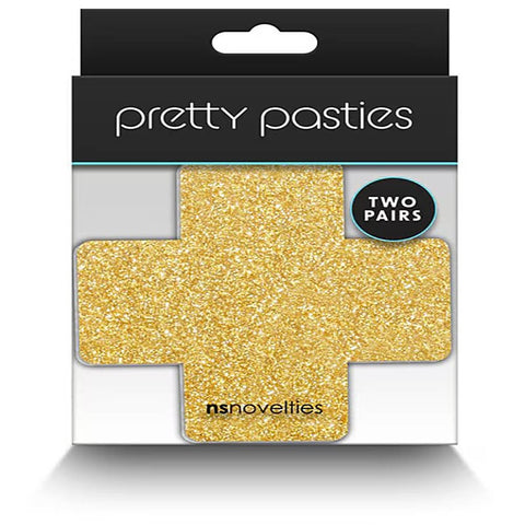 Pretty Womens Pasties Glitter Cross by NS Novelties - Breast and Nipple Toys