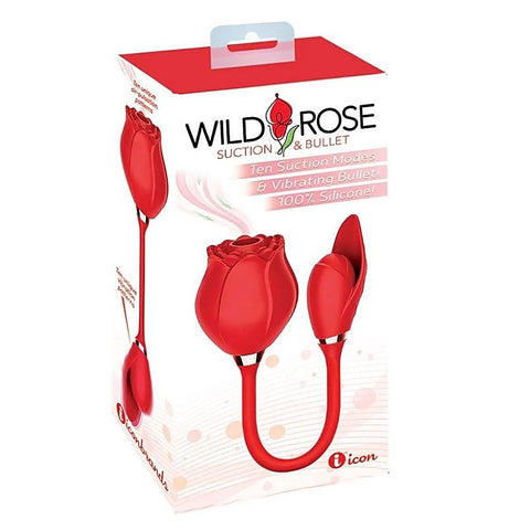 Premium Wild Rose Air Pulse Vibe by Icon Brands - Clit Ticklers and Pulsators