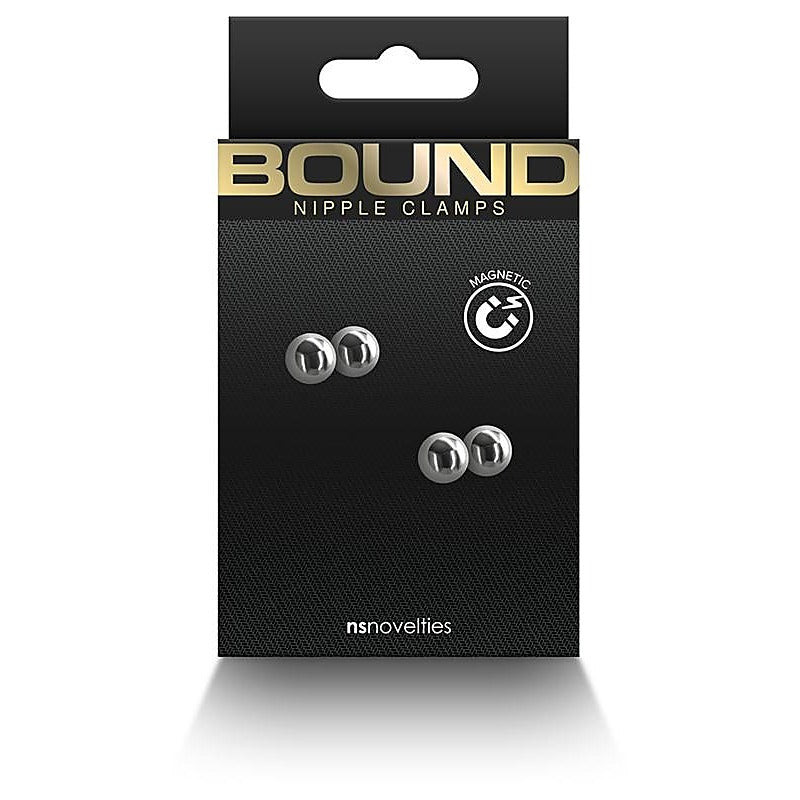 Bound Nipple Clamps M1 Gunmetal by NS Novelties - Nipple and Clit Clamps