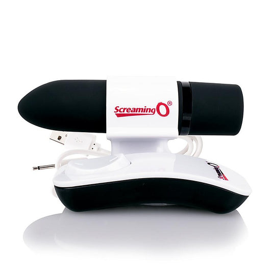 Screaming O Charged Positive Remote Control Vibrator Black - Bullet Vibrators