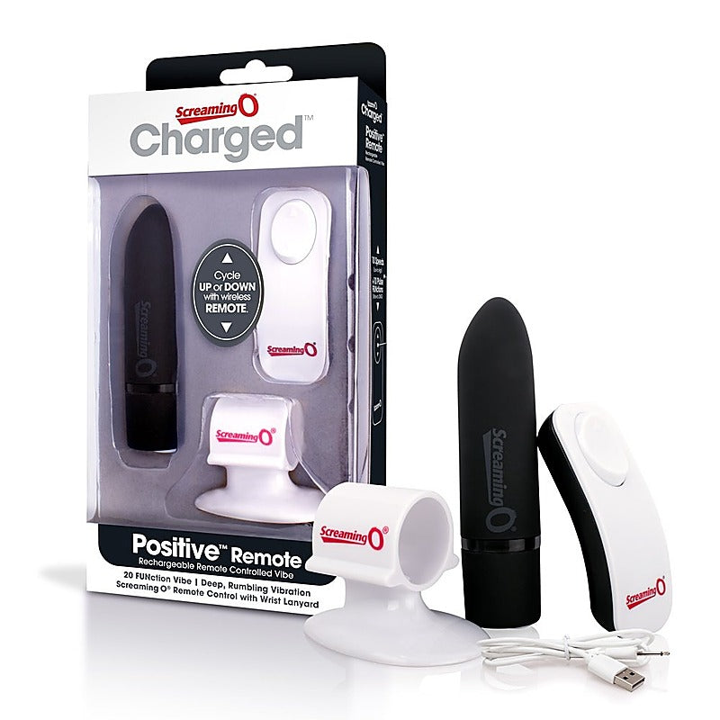 Charged Positive Remote Control Vibrator by Screaming O - Bullet Vibrators