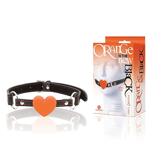 The 9's Orange Is The New Black - Heart Gag - Bondage Gags and Bits