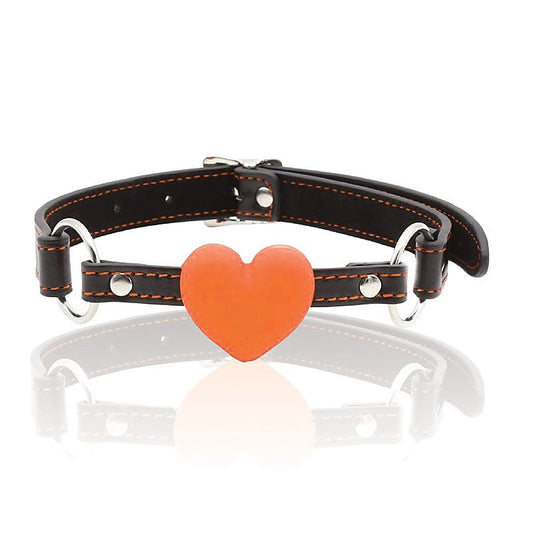 The 9's Orange Is The New Black - Heart Gag - Bondage Gags and Bits