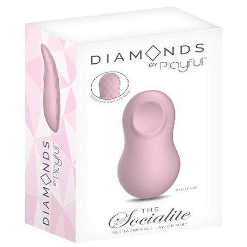 Playful Diamonds The Socialite Rechargeable Lay-On Vibrator - Personal Massagers
