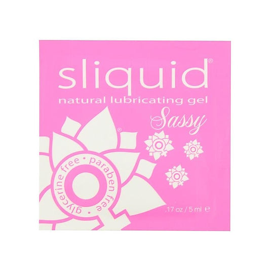 Sliquid Naturals Sassy Pillows Water Based Intimate Lubricant .17 Oz - Water Based Lubes