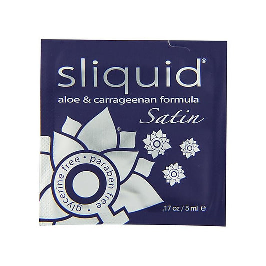Sliquid Naturals Satin Pillows Water Based Intimate Lubricant .17 Oz - Water Based Lubes