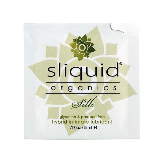 Sliquid Organics Silk Pillows Water Based Intimate Lubricant .17 Oz - Water Based Lubes